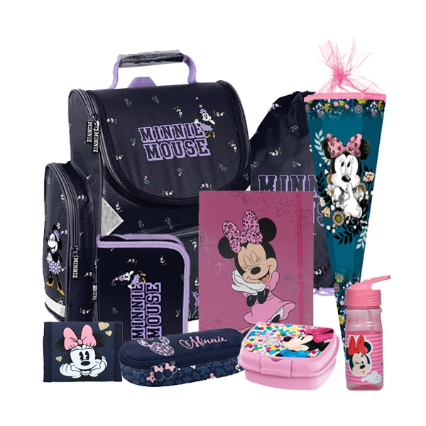 Minnie-Mouse-Maus-Schulranzen-Tornister-Ranzen-Rucksack-Set-Schultüte